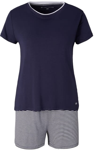 Tom Tailor - Pyjamaset met streepmotief - Maat 36 - blue ring