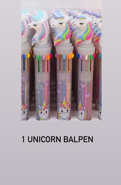 Akyol - Unicorn Pen - verschillende kleuren - Eenhoorn - regenboog - kleurenpen - pen - kinderpen - eenhoornpen - unicorn balpen - unicorn balpen met kleurtjes - unicorn gift - unicorn cadeau - eenhoorn cadeau - magische pen unicorn - eenhoorn balpen