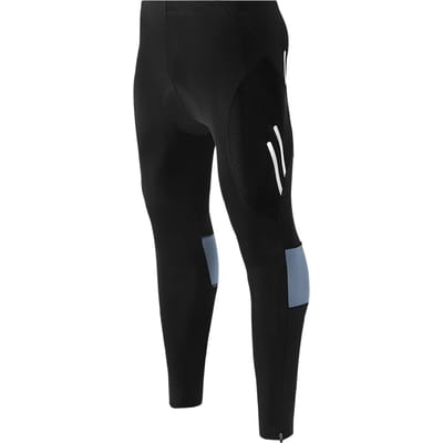 Pantalon d'équitation pour homme avec coussin en silicone 3D réfléchissant et respirant dégradé L grise