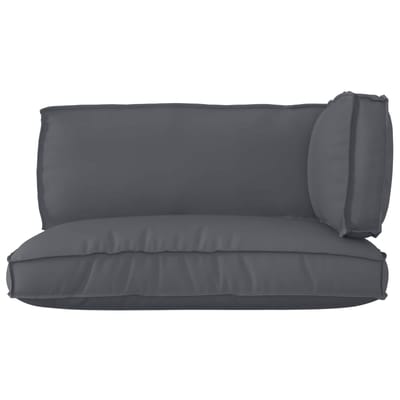 vidaXL - Pallet - Kussen - Set - Oxford - Stof - Antraciet - 120 - x - 80 - x - 52 - cm
