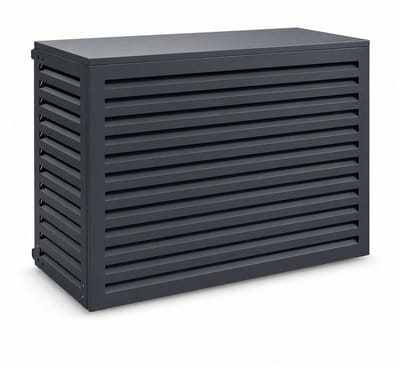 DreamGoods Airco Omkasting Buitenunit - Ombouw Warmtepomp - Aluminium Airco Cover - 100 x 70 x 50 - Antraciet
