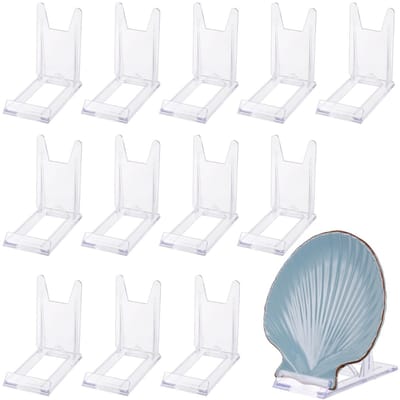 Dailygoods- Displaystandaard 12 stuks - Verstelbare Houder - Acryl - Multifunctionele Plaatstandaard - Voor Boeken/Foto's - Stevig en Praktisch - Boekenstandaard
