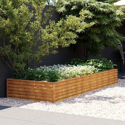vidaXL - Plantenbak - verhoogd - 291x100x36 - cm - cortenstaal