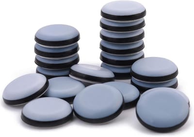 Meubelglijders Zelfklevend - Teflon Glijders Rond - Meubels Verplaatsen - Vloeren Beschermen - 25 mm - Blauw
