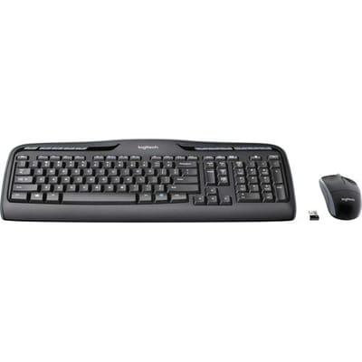 Logitech MK330 Radiografisch Set met toetsenbord en muis Multimediatoetsen QWERTY, US-Engels Zwart