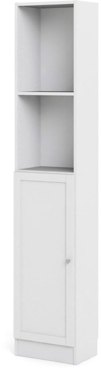 Base wandkast 1 plank en 1 deur wit.
