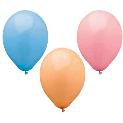 Set van 10 ballonnen »Pastel« geassorteerde kleuren