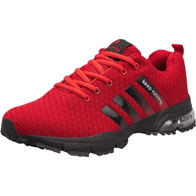 nieuwe heren ademende outdoor klimmen lichte casual sportschoenen comfortabele wandelschoenen herenschoenen fitnessschoenen 43 red