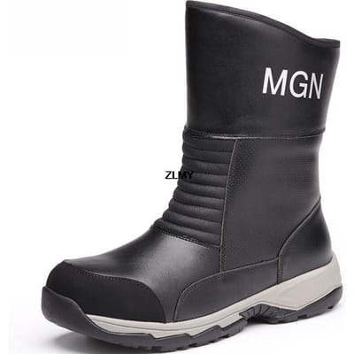 Waterdichte Veiligheidsschoenen Heren Stalen Neus Werkschoenen Puncture Proof Werkveiligheidsschoenen Heren Hoge Top Beschermend Schoeisel Constructie 40 black