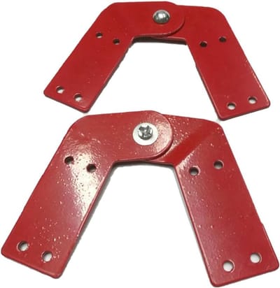 Ladder Scharnieren - Vouwtrap Connector - Ladder Repareren - Roestvrij Staal - 2 Stuks - Zilverkleurig