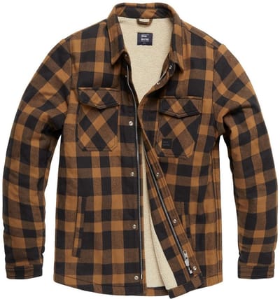 Vintage Industries Craft heavyweight sherpa shirt yellow S