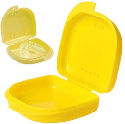 Ventileerde retainer box voor mondbeschermers, houders en whitening trays