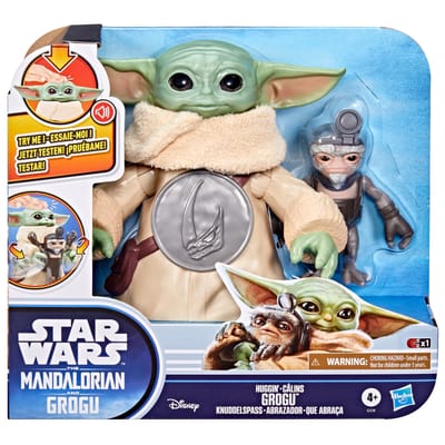Hasbro Star Wars: The Mandalorian & Grogu Electronic Action Figure Huggin' Grogu & Anzellan 17 cm Action Figuur