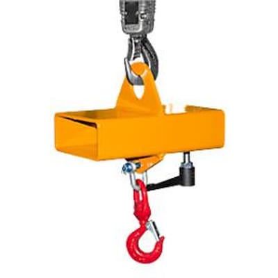Draaghaak voor vorkheftruck en kraan Bauer LH-I 1,5, met zwenkbaar, max. belasting 1500 kg, oranje RAL 2000