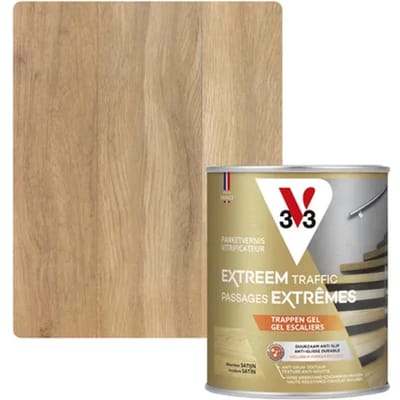 V33 Vernis Lak Trappen Transparant Zijdeglans 750ml