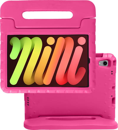 Hoes - Geschikt voor Apple iPad Mini 6 (2021) - 8.3 inch - 6e Generatie - Kinderhoes Shockproof Bumper - Kidsproof Case - Tablet Hoesje - Kinder Hoes Cover - Roze