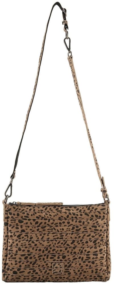 FREDsBRUDER Leren schoudertas Layer Crossbag Edition Dotty Leo Lichtbruin
