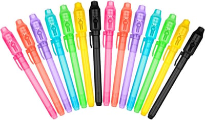 Onzichtbare Inkt Pen Set - 14 Stuks UV Markeerstiften voor Kinderen