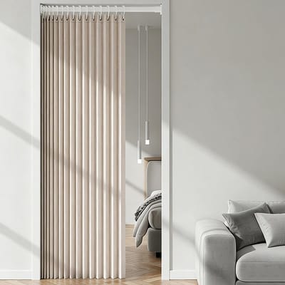 Dailygoods- Deurgordijn 120 x 200 cm - Magnetisch - Thermogordijn - Koudebescherming - Ruimteverdeler - Telescoopstang zonder boren - Gordijn