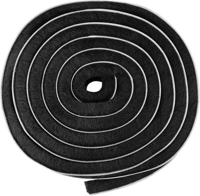 Zelfklevende Borstelafdichting 9 mm (B) x 15 mm (D) x 12 m (L) voor Ramen, Schuifdeuren en Kasten, Ideaal voor Lucht- en Insectenbescherming en Geluidsisolatie