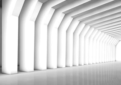Modern Abstract Monochrome Photo Wallcovering