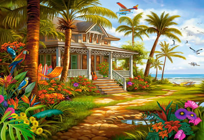 Castorland legpuzzel Palm House 1500 stukjes puzzelplezier.