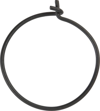 Creotime Oorbellen 20 Mm Rond 8 Stuks Zwart