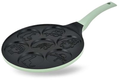 Maestro - Pan - Pannenkoekenpan - sprookjesachtige motieven - diameter 26 cm - Antiaanbaklaag - Siliconen handvat - Geschikt voor alle soorten fornuizen
