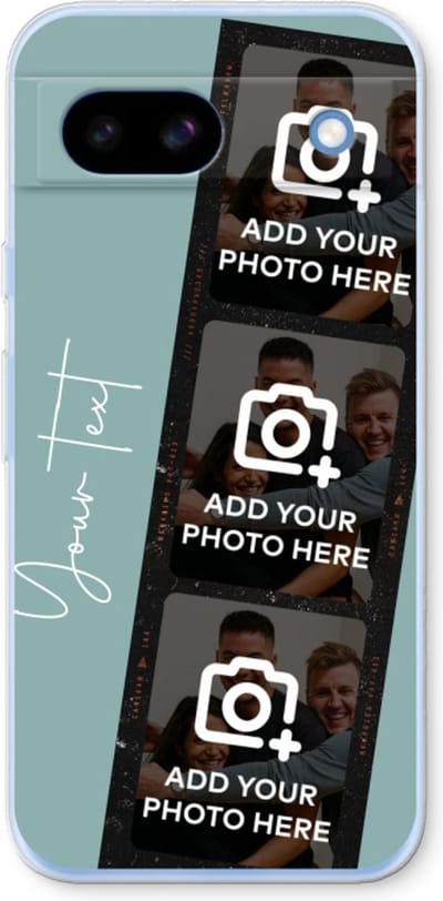 Gepersonaliseerd - Case Company® - Hoesje geschikt voor Google Pixel 8a hoesje - Filmrol N°1 - Soft Cover Telefoonhoesje - Bescherming aan alle Kanten en Schermrand