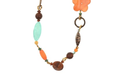 Behave - Ketting lang met kralen multi kleur - Modeaccessoire voor een vrolijke look - Lengte 90 cm