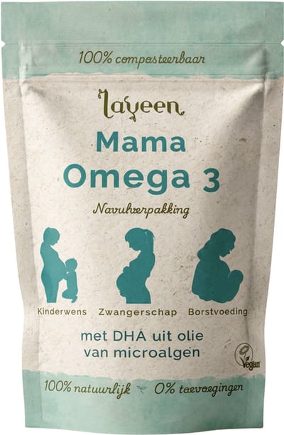 Laveen Mama Omega 3 - Navulverpakking/Refills - 30 capsules - DHA - Vegan - 100% natuurlijk