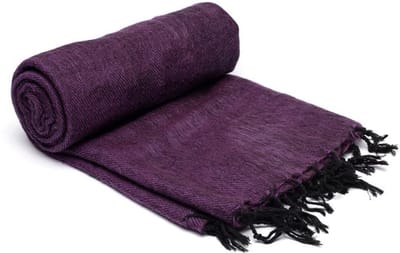 Meditatie omslagdoek paars – 200 cm x 80 cm