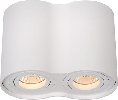 Lucide TUBE - Plafondspot (Plafondlamp) - 2xGU10 - Wit