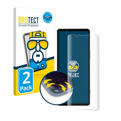BROTECT - Screenprotector voor Sony Xperia 1 IV - Folie Beschermfolie transparant volledig dekking - 2 Stuks