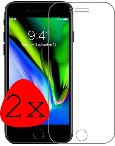 Screenprotector - 2 Stuks Geschikt voor Apple iPhone 7 - Full Cover - Beschermglas - Gehard Glas - Tempered Glass - Screen Protector