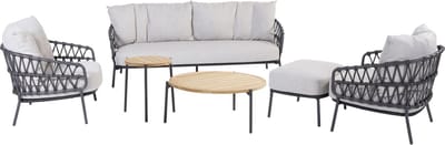 Calpi stoel bank loungeset 6 delig rope 4 Seasons Outdoor