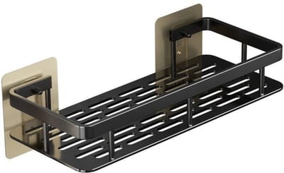 Daity 1 stuk - Doucherek voor wandmontage - boren niet nodig - zwevend rek voor badkamer en keuken - geschikt voor het opbergen van toiletartikelen en cosmetica.