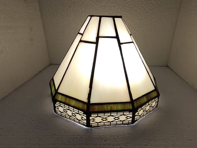 Lampenkap Tiffany Ø 15x13cm Glas Halfrond Glazen Lampenkap