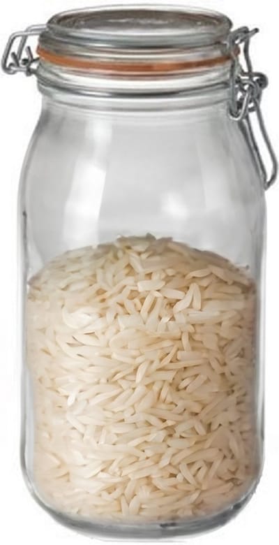 Le Parfait Voorraad/weckpot - glas - transparant - 25,2 x 8,5 cm - 2 L
