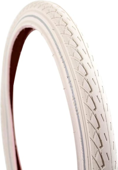 Buitenband Fiets - Stadsband Wiel - Stadsverkeer - Reflecterende Streep - 20x1.75 47-406 - Ivory
