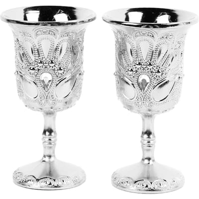2 stuks Vintage Cocktailglas Exquise Lichte Luxe Breekbestendig Retro Metalen Wijnglas voor white