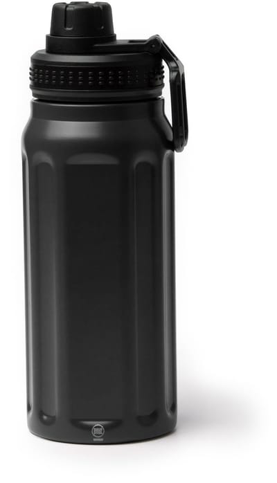 Dubbelwandige RVS Thermosfles. 540 ml kleur Zwart 1912 Geschikt voor laser techniek