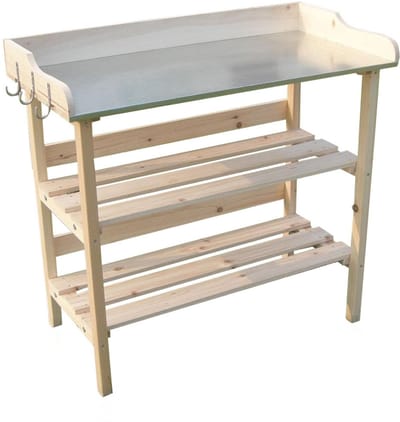 DailySupplies® Oppottafel - Tuinwerktafel - Tuinwerkbank - Bruin