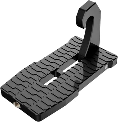 Opvouwbaar Deurpedaal - Voetsteun Ladder - Dakbelading Hulp - Antislip Grip - Universeel - Zwart