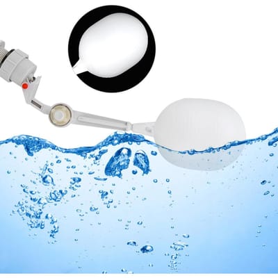 Lot de 2 flotteurs en plastique pour réservoir d'eau à remplissage automatique pour chevaux et bovins