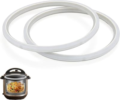 Set van 2 Voedselveilige Siliconen Sealing Ringen voor Snelkookpannen, Geschikt voor 5/6L Modellen, Transparant en Hittebestendig