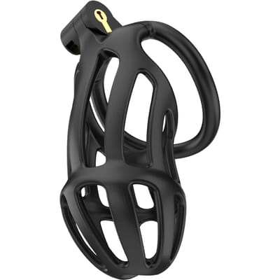 Rimba Toys - P-Cage PC02 - Kunststof Kuisheidskooi - Peniskooi - Chastity - Zwart