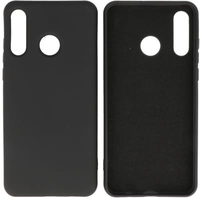 Hoesje Geschikt voor de Huawei P30 Lite - Fashion Color Backcover Telefoonhoesje - Zwart