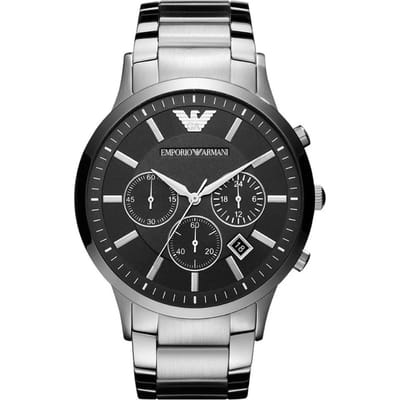 Emporio Armani Renato Heren Horloge Zilverkleurig AR2460