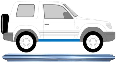 Reparatie dorpel voor Mitsubishi Pajero 1991-2001 / Links = Rechts (symmetrisch)